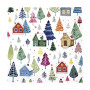 Serviettes en papier Winter Village, Ihr