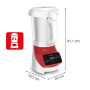 Blender Chauffant Soup&Plus Rouge 1100W, Moulinex