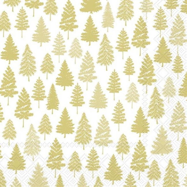 Serviettes en papier Nordic Forest Gold, Ihr