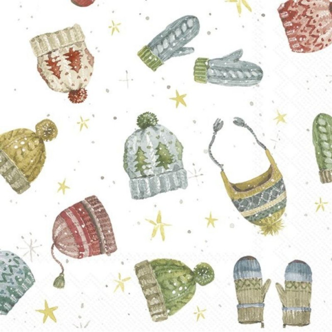 Serviettes en papier Hats and Gloves, Ihr