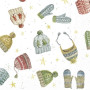 Serviettes en papier Hats and Gloves, Ihr