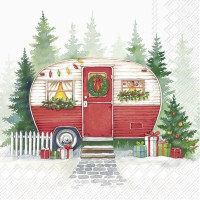 Serviettes en papier Festive Camper, Ihr
