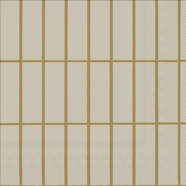 Serviettes en papier Tiiliskivi Linen Ochre, Ihr