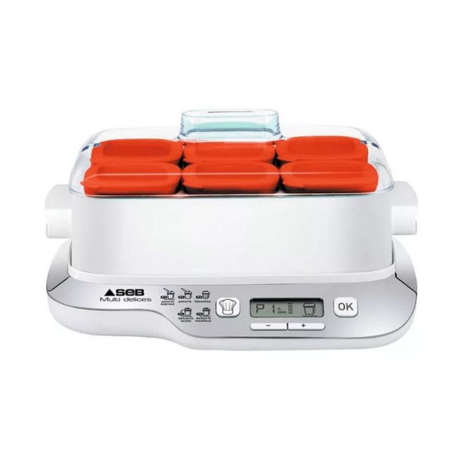 Yaourtière Multi Délices 6 Pots Express Rouge, SEB