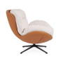 Fauteuil Adinda Glace/Cuir, Bizzotto