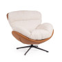 Fauteuil Adinda Glace/Cuir, Bizzotto