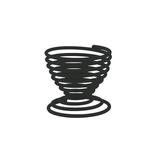 Coquetier en fil de fer noir, Point Virgule