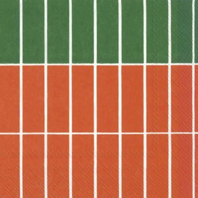 Serviettes en papier Tiliskivi Raita Orange, Ihr