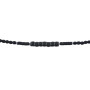 Bracelet Homme 5 tours Gentleman Noir Mat, Têtes Blondes