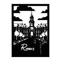 Tableau Rennes 42x60cm, Citizz