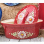 Terrine Ovale Cerise Marguerite 5,3 L, Poterie Beck
