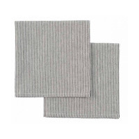 2 Serviettes de Table Coton Finette Caviar, La Cerise sur le Gâteau