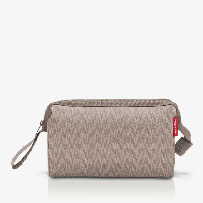 Trousse de toilette Travelcosmetic Herringbone Mokka, Reisenthel