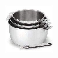 Set 3 Casseroles Inox Move On + poignée amovible, Kitchen Fun