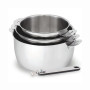 Set 3 Casseroles Inox Move On + poignée amovible, Kitchen Fun