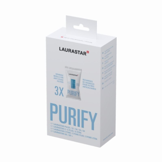 Recharges pour filtre anticalcaire PURIFY - Pack de 3, Laurastar