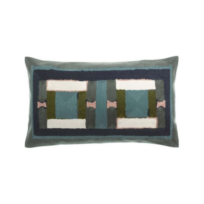 Coussin Brodé Taho 30 x 50 cm, Vivaraise