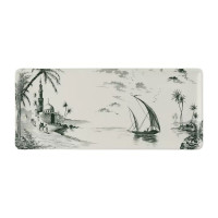 Plat à cake Les Dépareillées Vert, Faïencerie de Gien