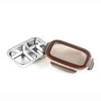 Boîte Repas 2 Compartiments en Inox Alimentaire PARTITION, Cuitisan