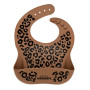 Bavoir en silicone Léopard Caramel, Atelier Wagram