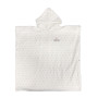 Poncho 3/6 ans en Gaze de coton Cœurs Ecru, Atelier Wagram