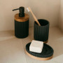 Porte-savon en Acacia et résine noire, Andrea House