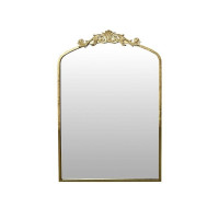 Miroir Fronton métal doré 60,5 x 93 cm, Emdé