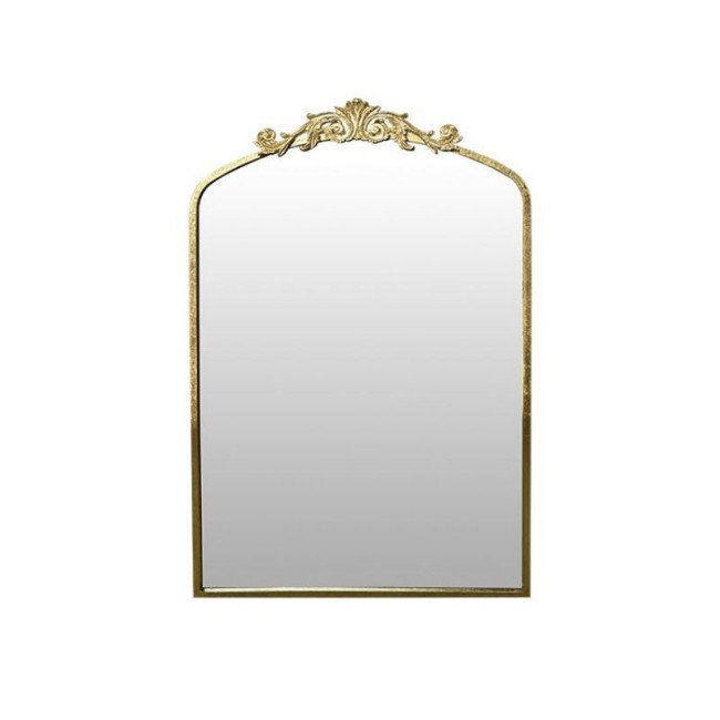 Miroir Fronton métal doré 60,5 x 93 cm, Emdé