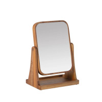 Miroir en acacia avec plateau, Andrea House