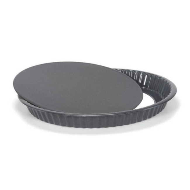 Moule à Tarte Ø 30 cm Fond Amovible Acier Émaillé, Patisse