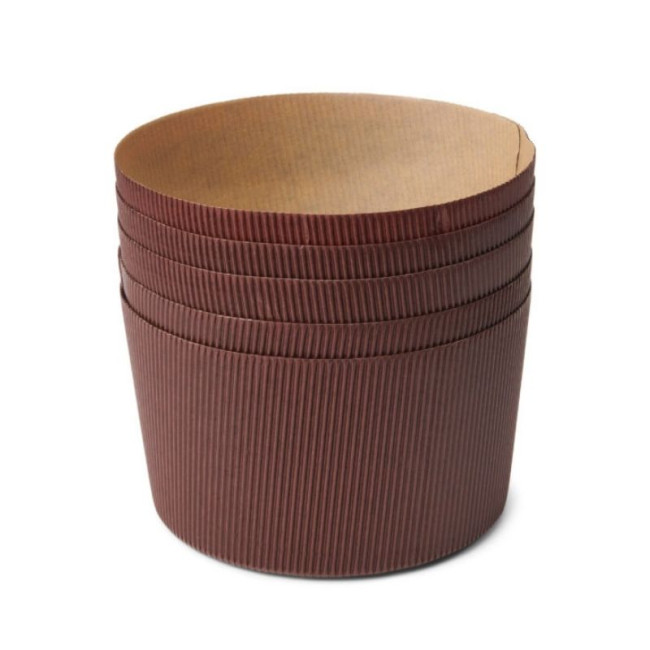 5 Caissettes à Panettone Ø 16 cm en Papier, Patisse