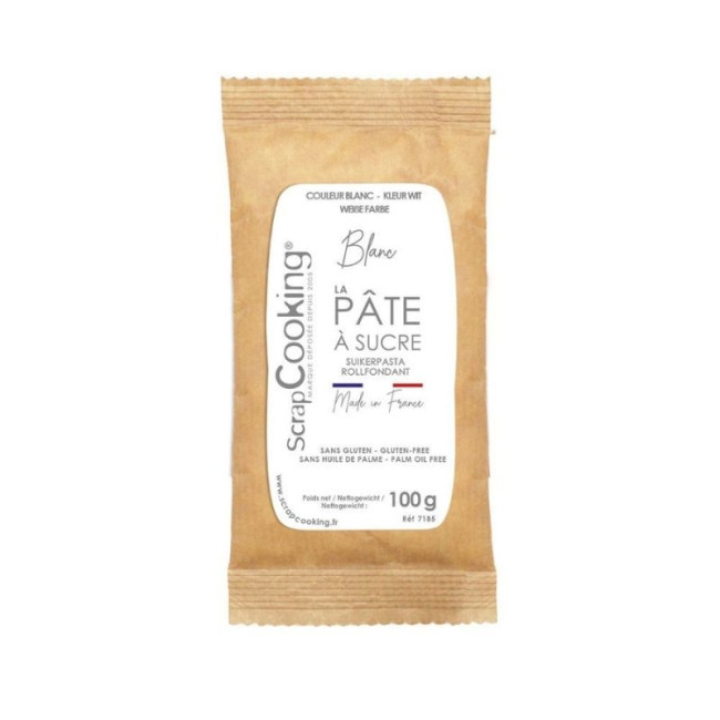 Pâte à sucre blanche 100g, ScrapCooking