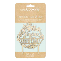 Cake topper bois Joyeux Anniversaire, ScrapCooking