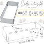 Cadre à pâtisserie extensible rectangle, ScrapCooking