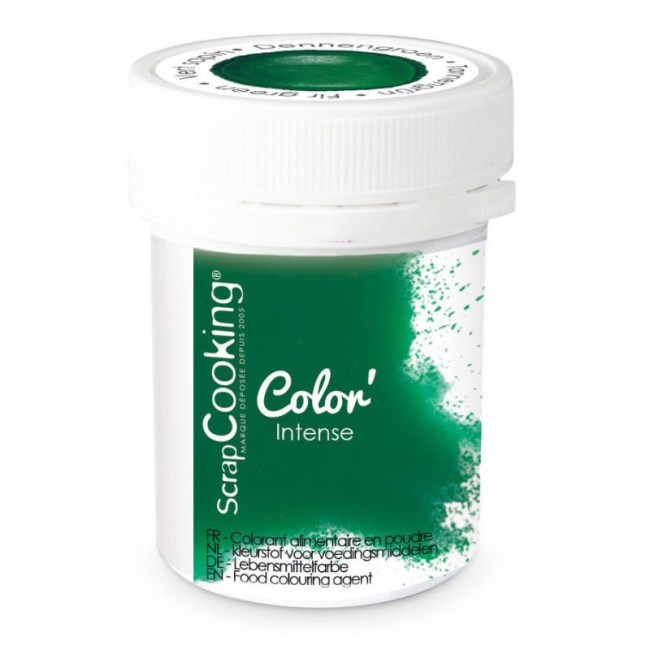 Colorant artificiel en poudre Vert sapin, ScrapCooking