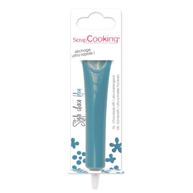 Stylo goût choco Bleu, ScrapCooking