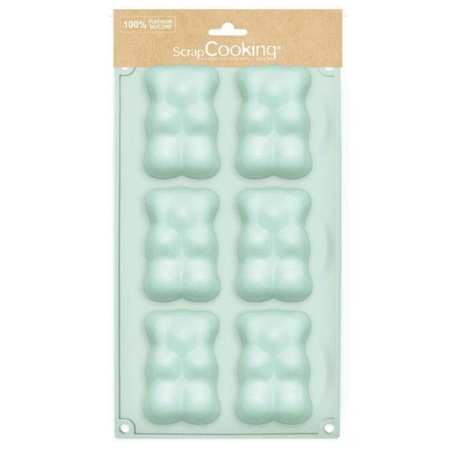 Moule silicone 6 Oursons, Scrapcooking