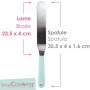 Spatule coudée inox, ScrapCooking