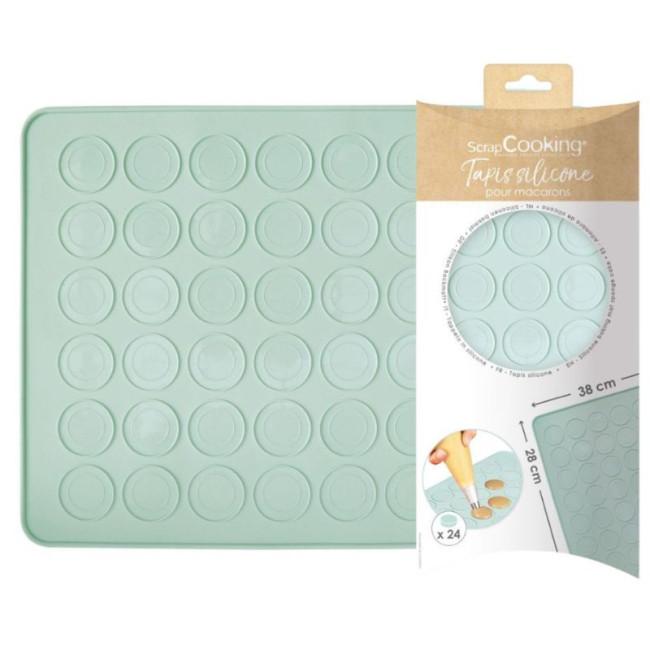 Tapis à macarons silicone, ScrapCooking