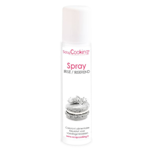 Spray colorant Argent en bombe, ScrapCooking