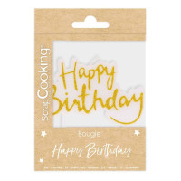 Bougie d'anniversaire XXL "Happy Birthday", ScrapCooking