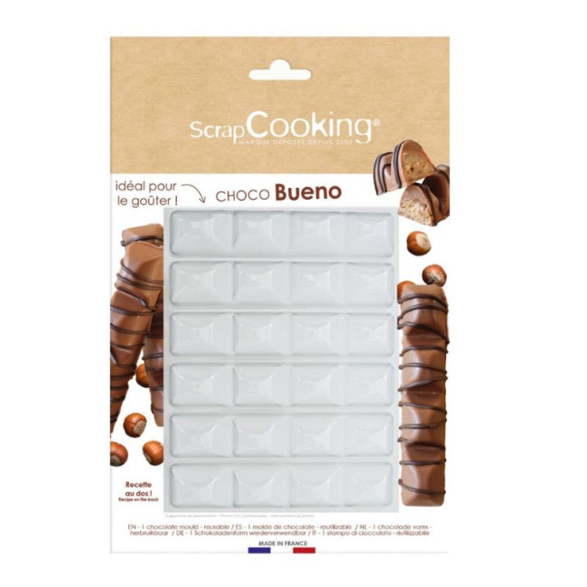 Moule semi-rigide Barres chocolatées "Bueno", ScrapCooking