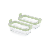 Lot de 2 Plats en verre rectangulaires pour Airfryer, Lékué