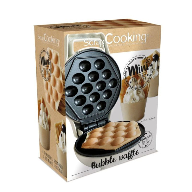 Mini gaufrier Bubble Waffle Factory, ScrapCooking