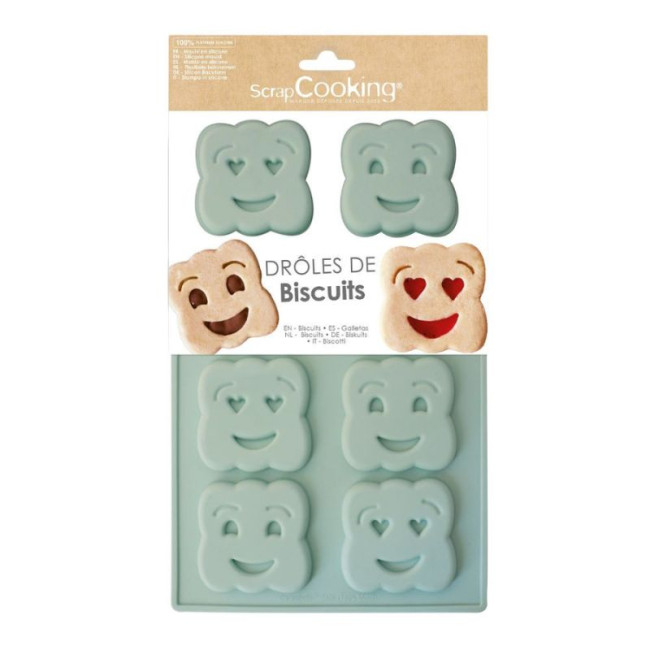Moule Silicone Drôles de Biscuits, ScrapCooking
