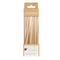 Lot de 20 bâtonnets de glaces en bois, ScrapCooking