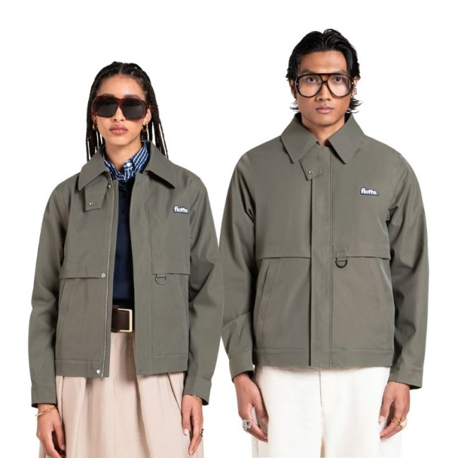 Veste Imperméable Mixte Ambroise Kaki, Flotte