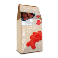 6 moules silicone Bonhomme pain d'épices, ScrapCooking