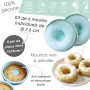 6 moules silicone Airfryer Donuts, ScrapCooking