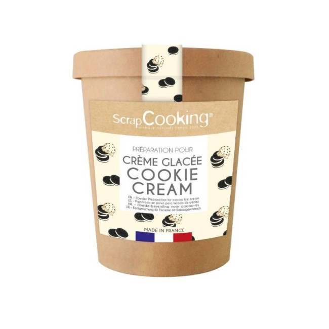 Préparation pour Crème glacée Cookies & Cream, ScrapCooking